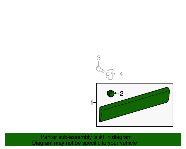 20192023 Ford OEM Lower Molding KK3Z6125532AA Ford Parts Center
