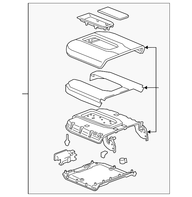 84551965 OEM GM Armrest Assembly 20192021 GM GM Parts Club