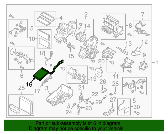 20102013 Mazda 3 Heater Core BBM561A10 Mazda Parts HQ