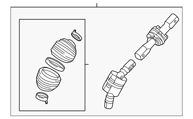 Intermediate Steering Shaft - GM (84321748)