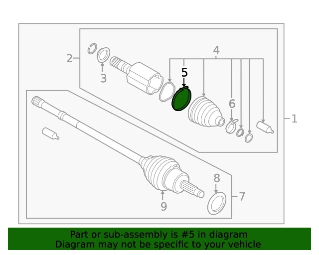 20152022 Subaru Cv Joint Boot Band 28324SG000 Subaru Parts Store