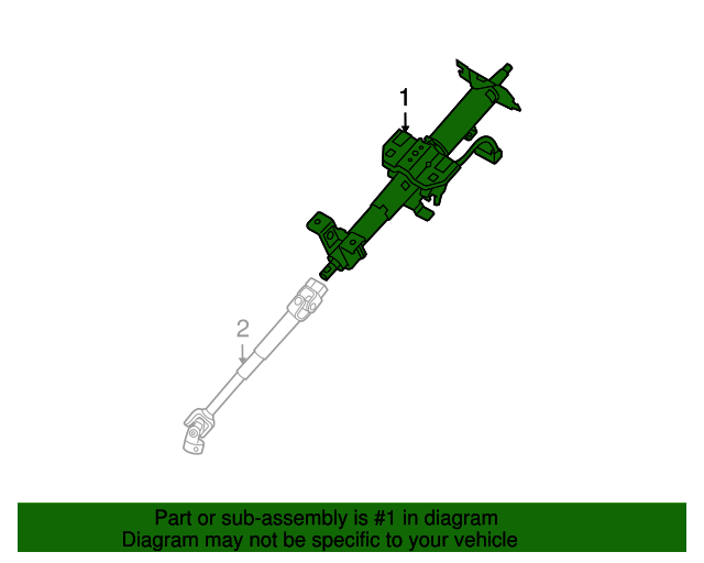 20062011 Hyundai Accent Steering Column 563101E200 OEM Parts Online