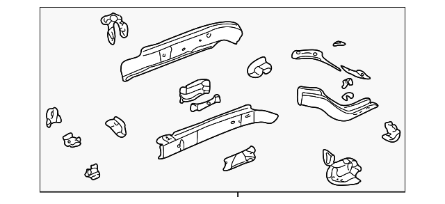 Rail Assembly, F/Cmpt Side (Right-hand) - GM (12335376)