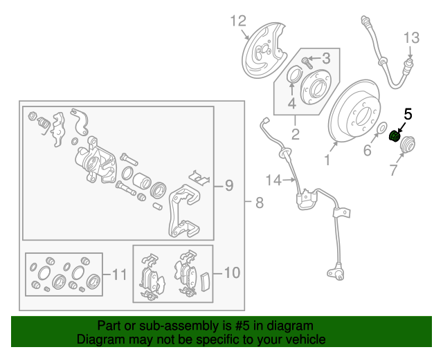 5274537000 Lock Nut 19942009 Hyundai World OEM Parts Hyundai
