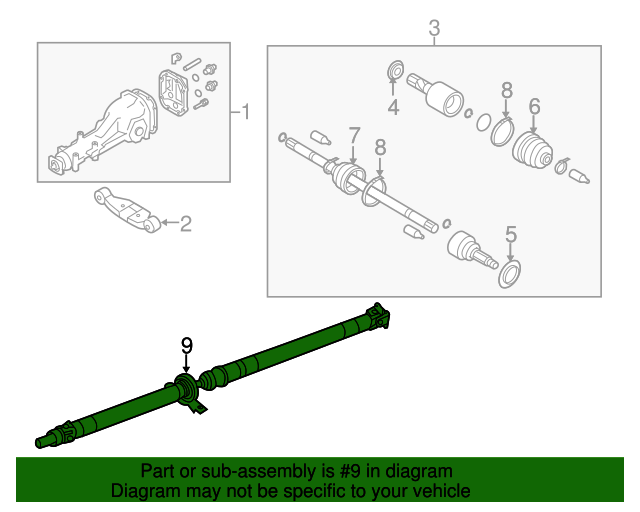 20132018 Subaru Drive Shaft 27111FJ061 Subaru Parts Store