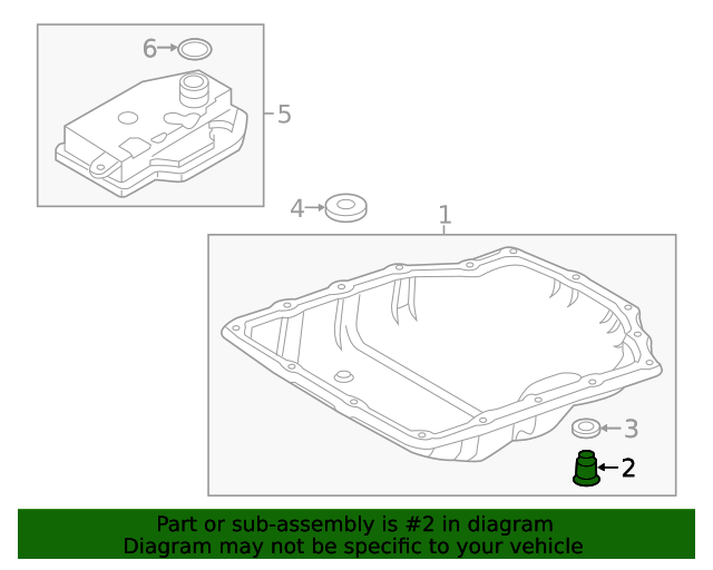 20162020 Toyota Trans Pan Drain Plug 90118WB139 Toyota Parts Center