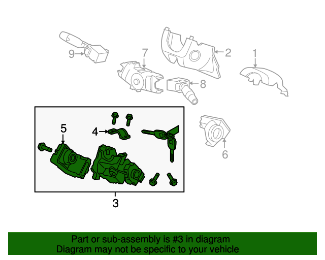 20082012 Honda Accord Steering Column Lock 06351TA0H01 XportAuto