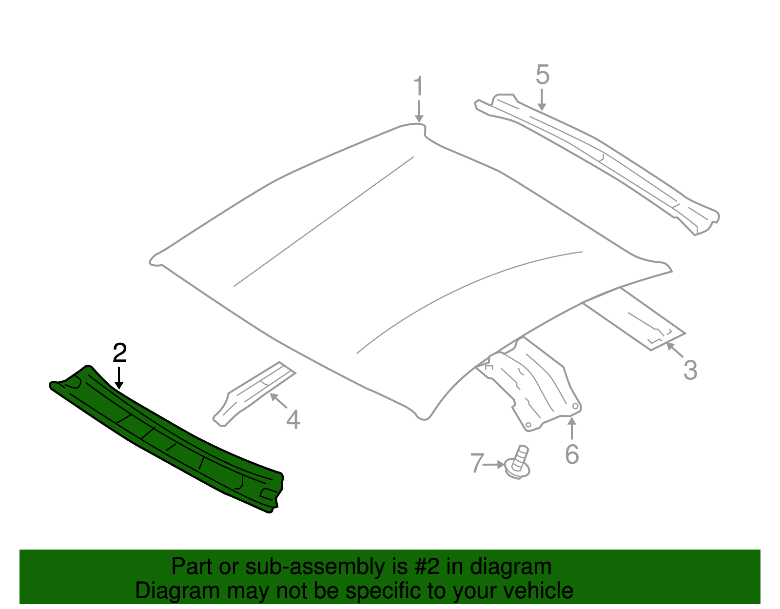 Windshield Header - Scion (SU003-01374)