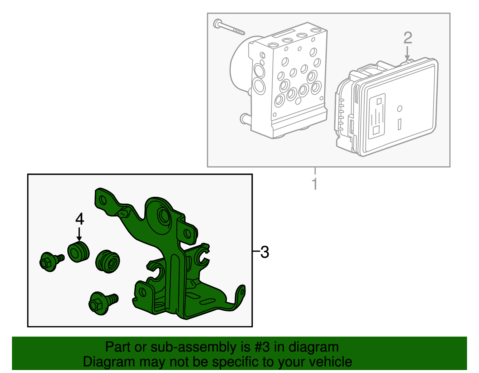 Mount Bracket - GM (84074940)