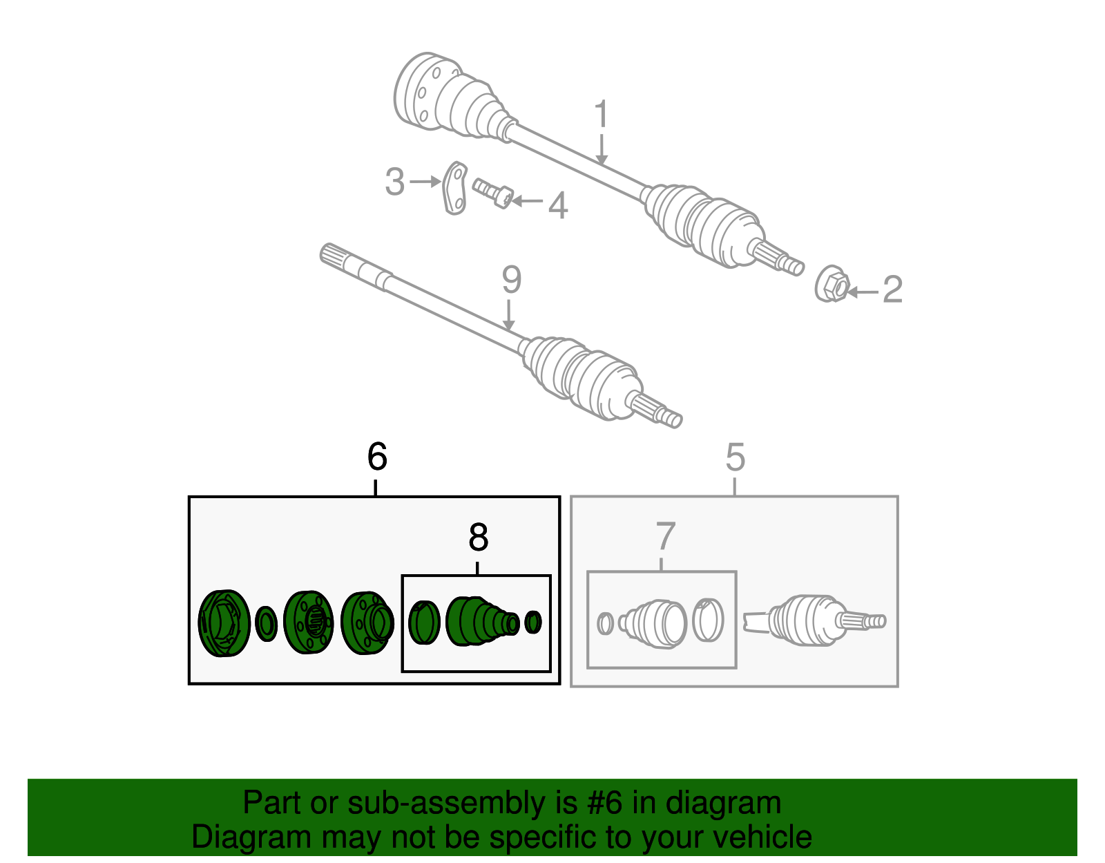 Inner Cv Joint - Volkswagen (7L0-598-103)