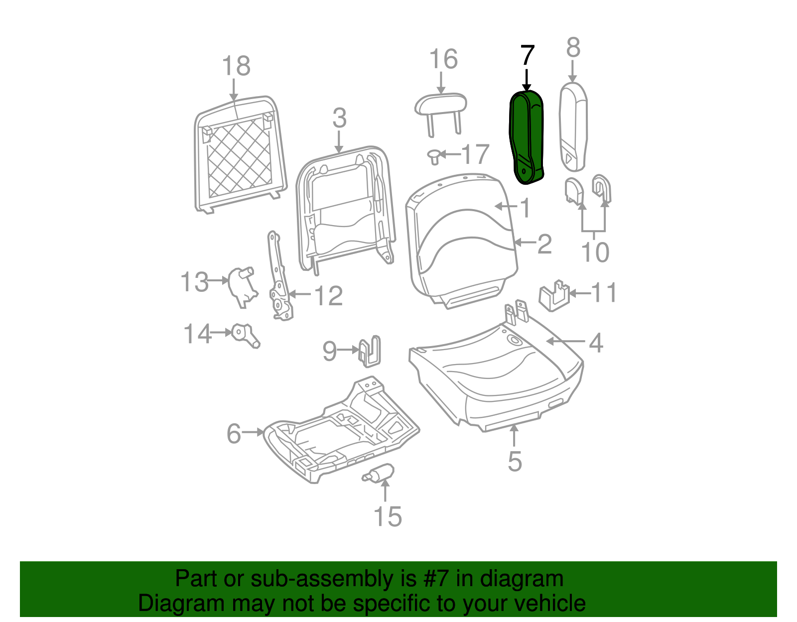 Armrest Cover - Ford (YW3Z-54644A18-BAA)