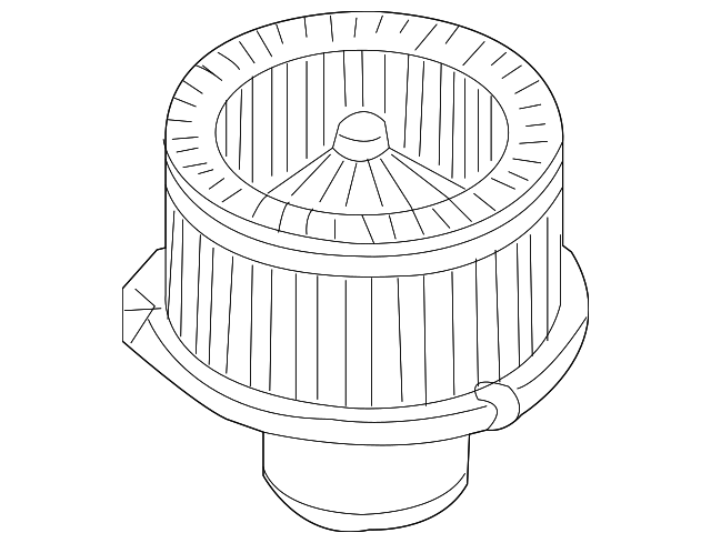 Heating and Air Conditioning Blower Motor with Wheel - GM (89018747)