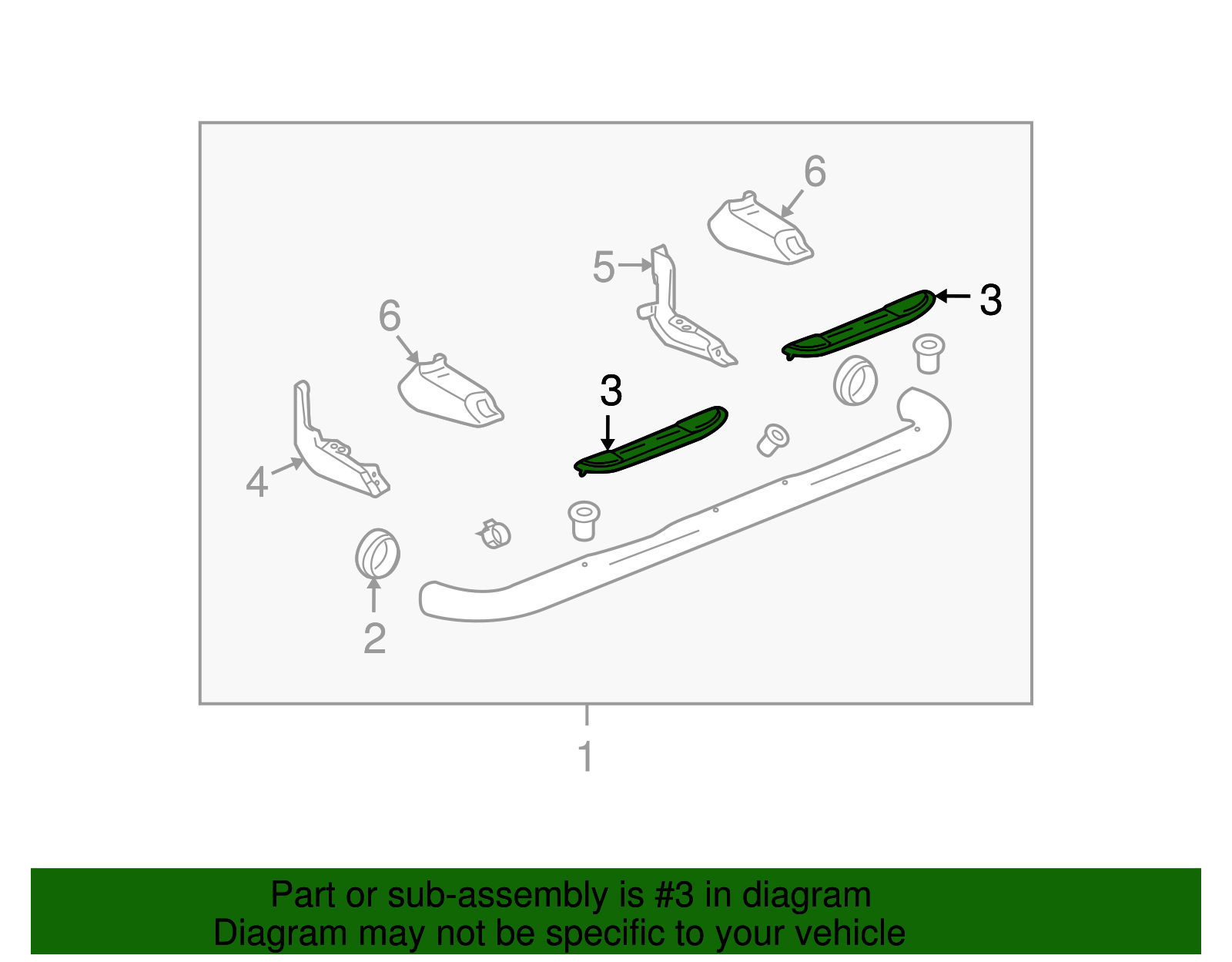 Pad Assembly, Tubular Asst Step (8.228) (19170610)