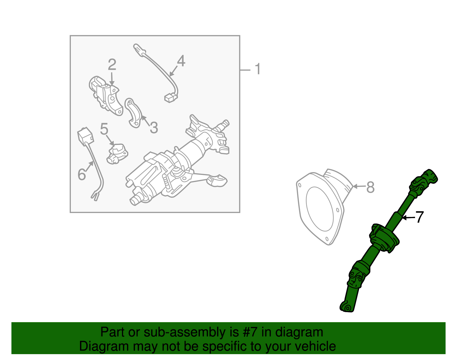 Steering Shaft - Toyota (45220-08042)