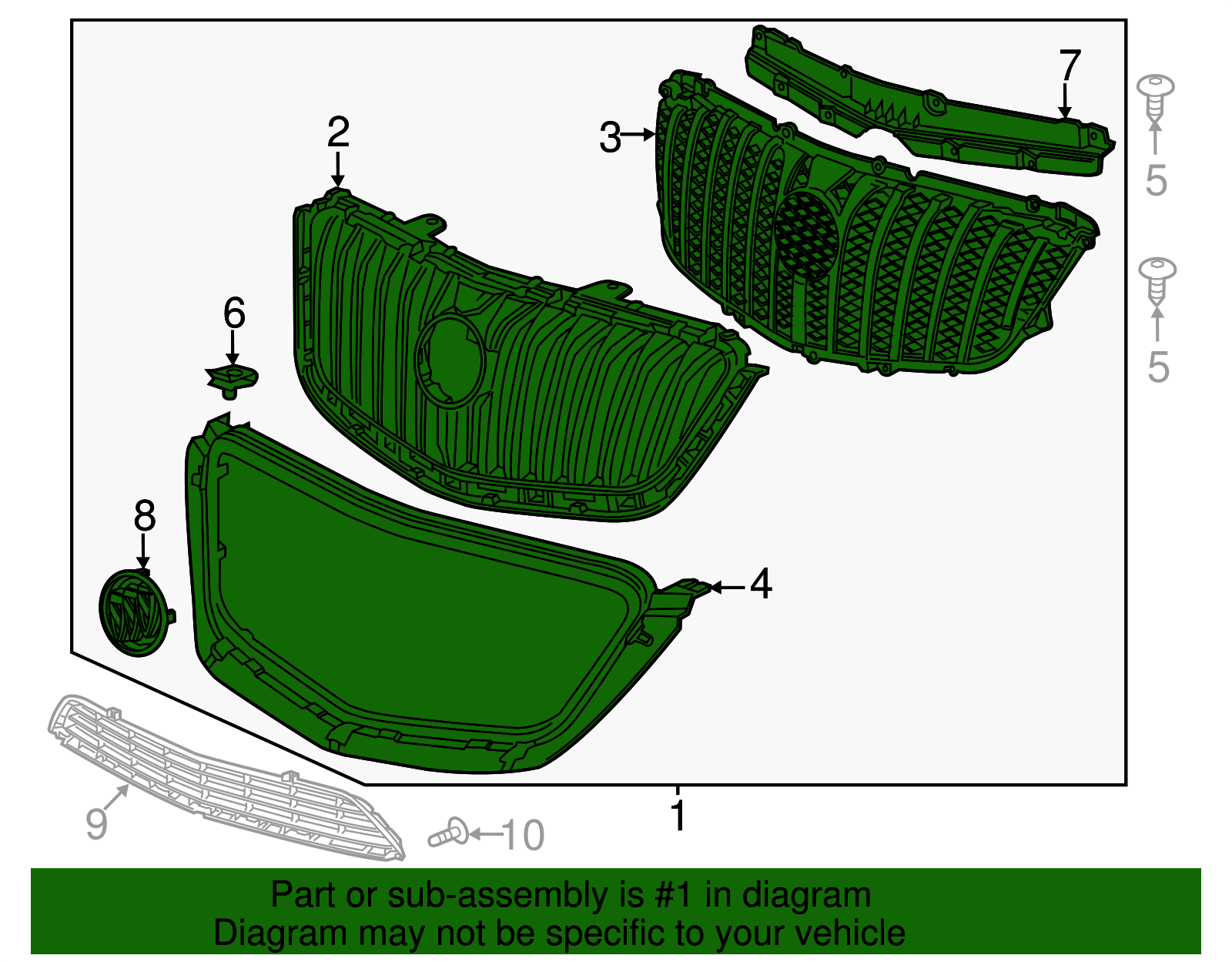 Front Grille - GM (95391794)