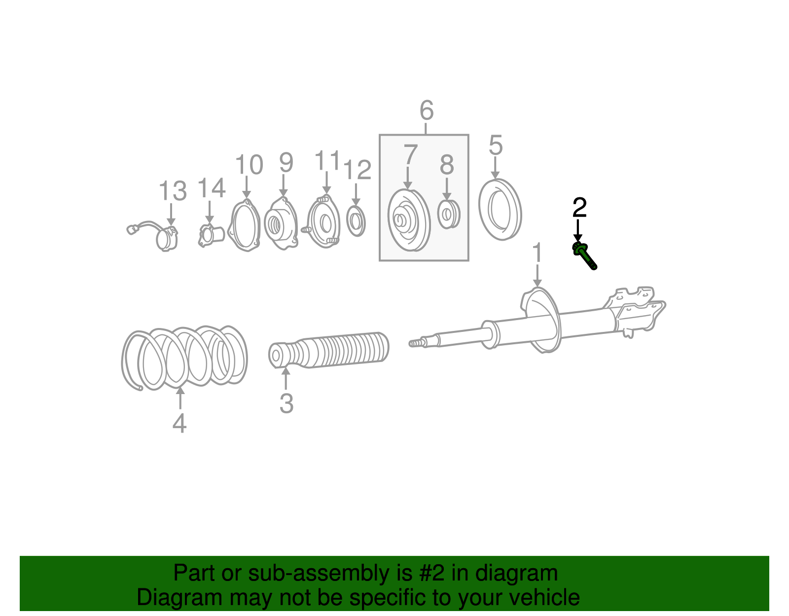 40056-0W00A - Strut Bolt 1996-2004 Nissan Pathfinder