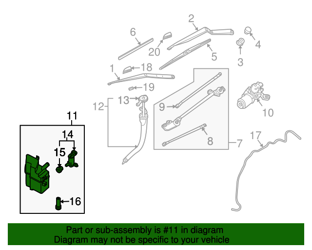 28910EV01B Washer Reservoir 20072009 Nissan 350Z Conicelli
