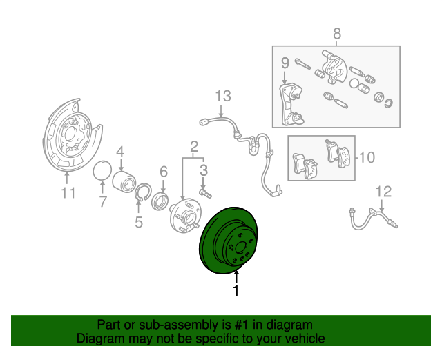 19992003 Lexus RX300 Rotor 4243133140 OEM Parts Online