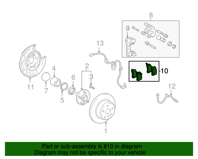 0446633050 Disc Brake Pad Set 19992002 Lexus RX300 Lexus of