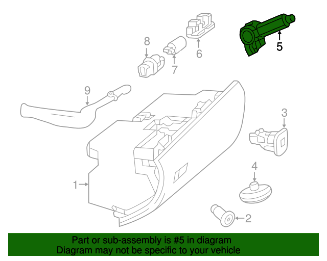 1726800691 Glove Box Damper 20122020 MercedesBenz Mercedes