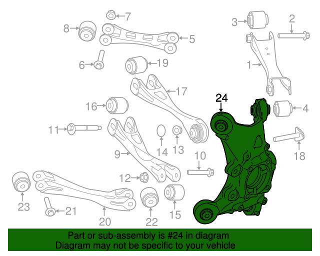 Genuine BMW 33-32-6-852-162 | Knuckle | FREE Shipping on Most Orders ...
