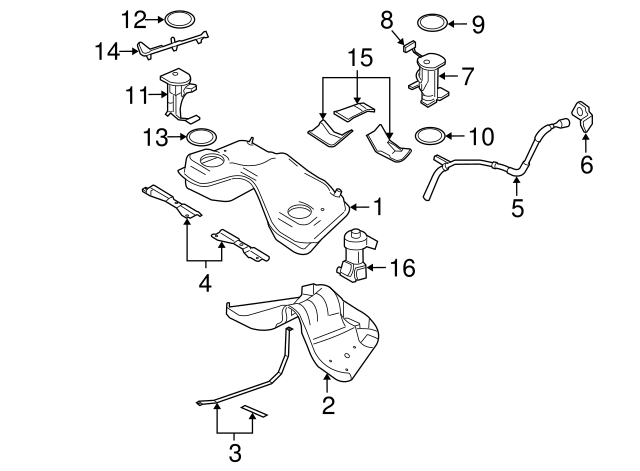 2005 06 07 Ford Mustang Fuel Gas Cap New OEM Part 6R3Z 9030 A