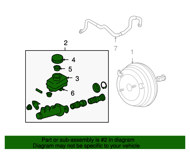 20052014 Subaru Master Cylinder 26401AG031 Subaru Parts Store