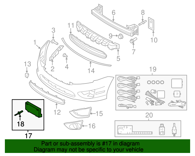 20102012 Ford Fusion 20102013 Ford Fusion Front License Plate