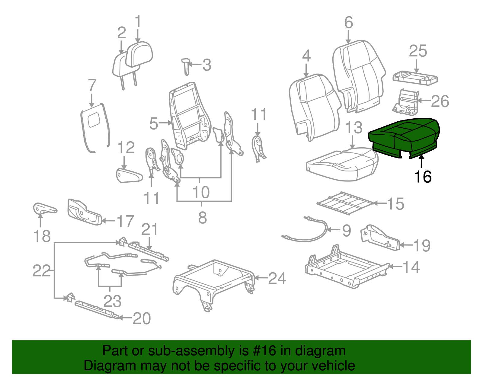 Seat Cover - Buick (89044279)
