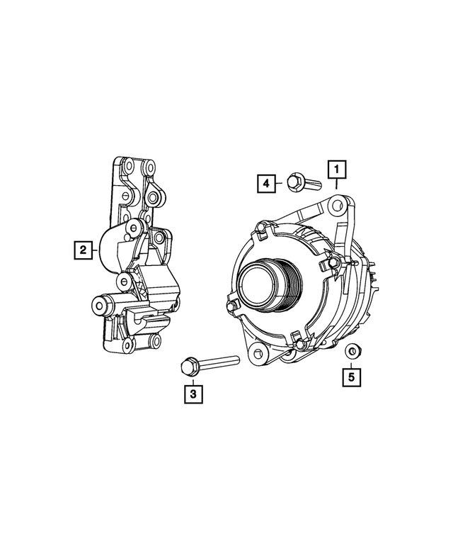 20092020 Dodge Journey Alternator, Remanufactured R4801490AA My