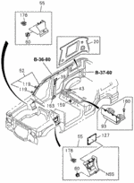 8970986555 - Interior/Bumper: Lid Fuse Box for Acura: SLX Image