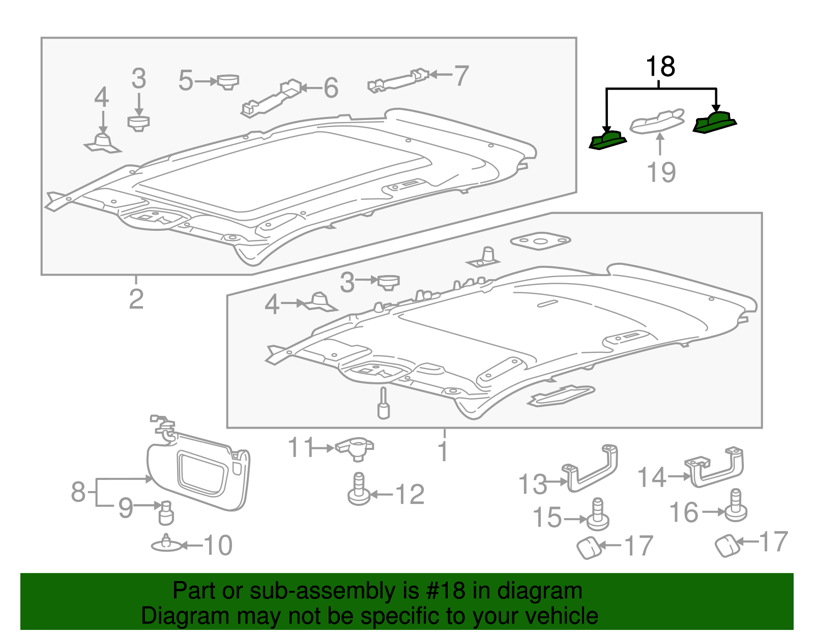 Reading Lmp Assembly - Ford (HA1Z-13776-AA)