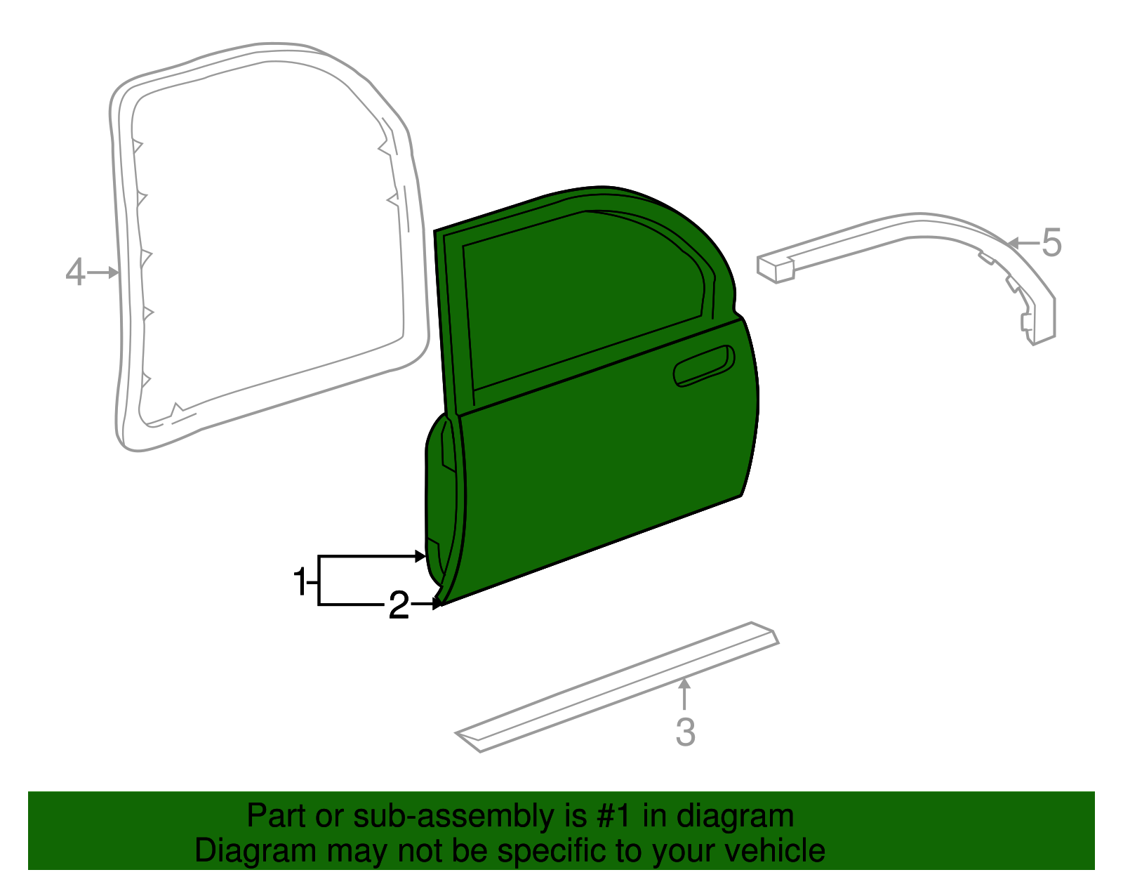 Door Shell - Buick (25739116)