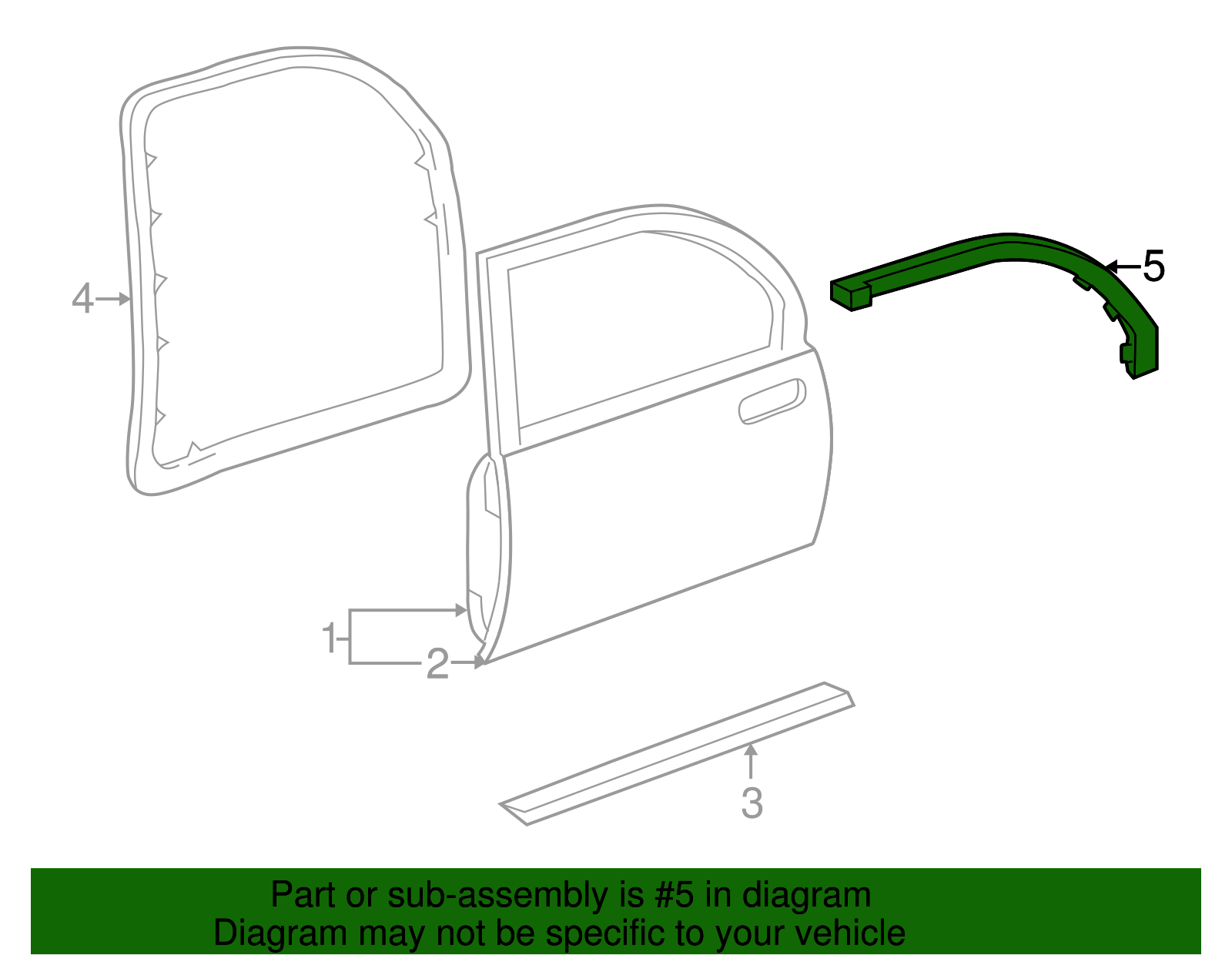 Upper Weather-Strip - GM (25679417)