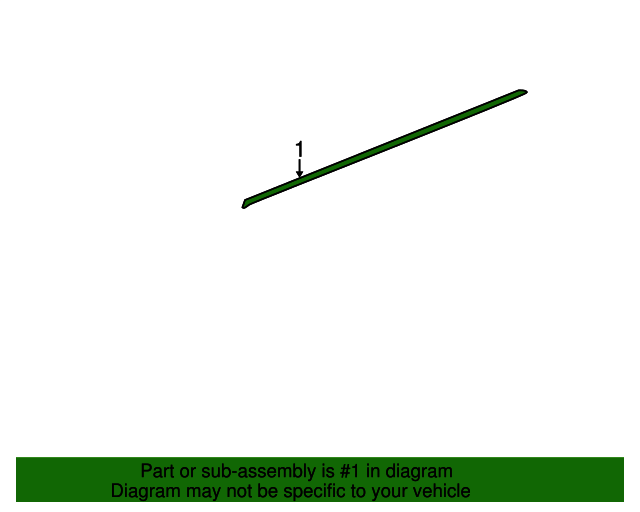 19992006 GM Roof Panel Joint Finish Molding 15761918 GM