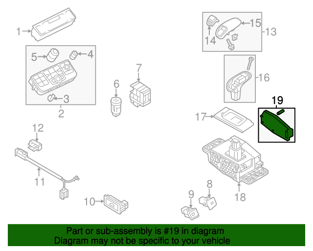 4H1927158CT Automatic Transmission Control Module 20152018 Audi