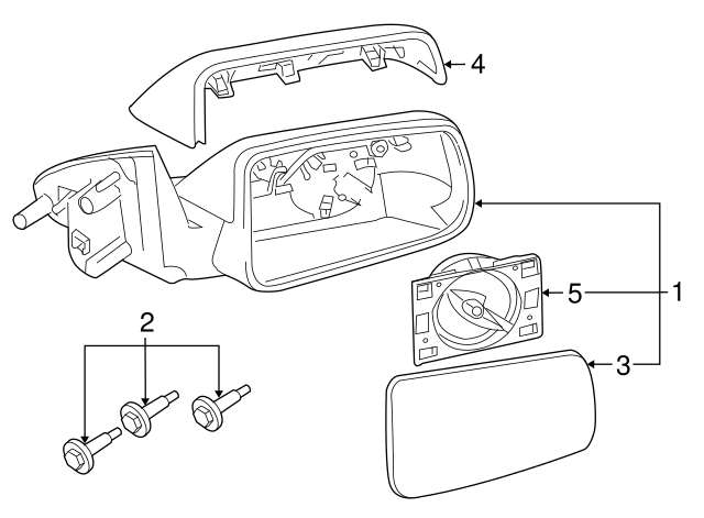 Ford Focus Mk2 08 -11 L/H Or R/H Side Wing Mirror Complete In Moondust - Foto 2