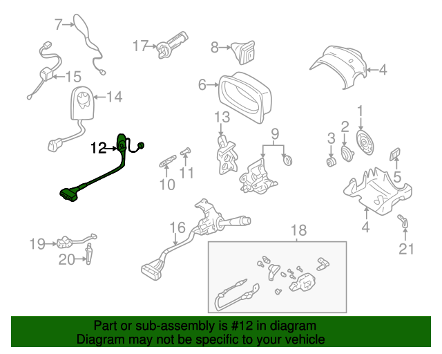 20002005 Buick LeSabre Ignition Switch 26062346