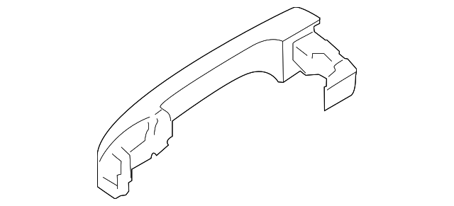 Exterior Right Genuine Hyundai 82661-3X200 Door Handle Assembly