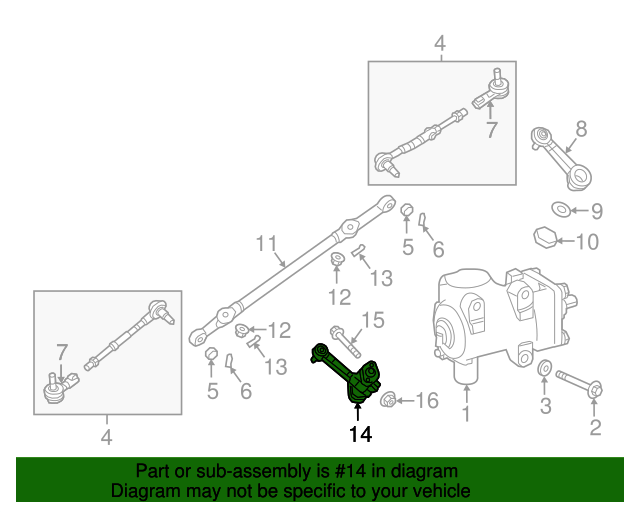 20122023 Nissan Idler Arm 485301PA0A OEM Parts Online