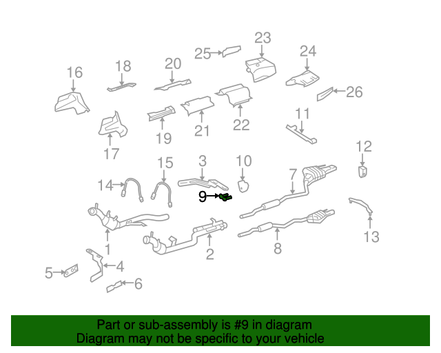 Exhaust System Hanger Part 1244920044 Mercedes Parts Center
