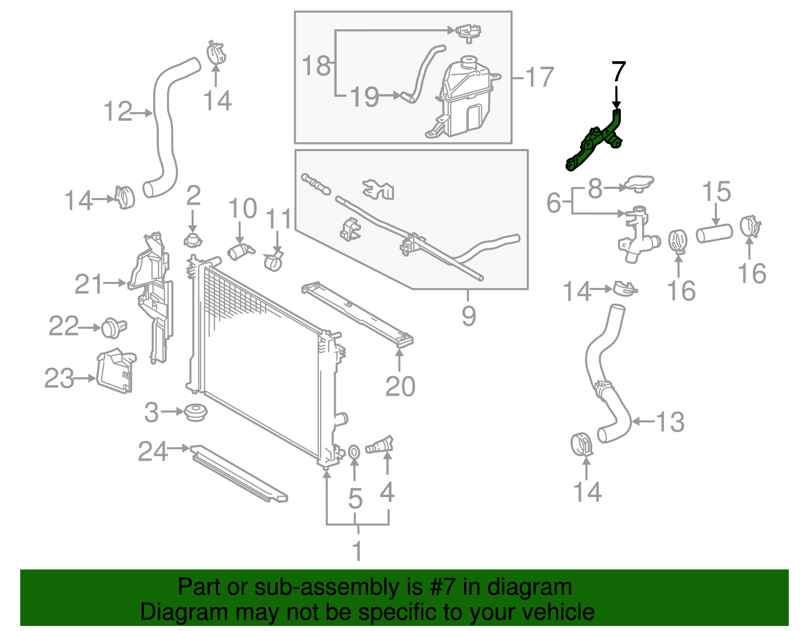 Filler Tube Bracket - Toyota (16522-0P010)