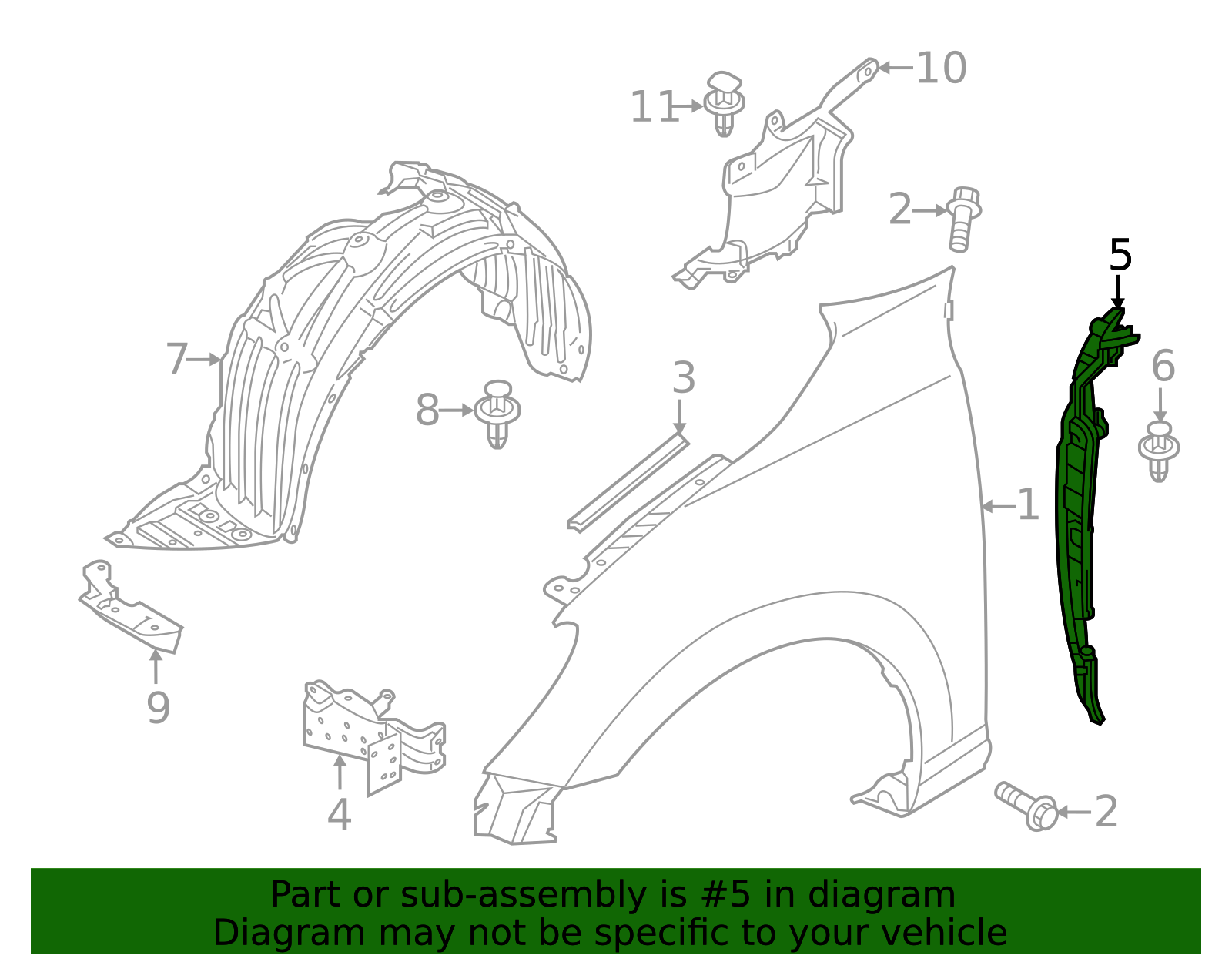 Rear Seal - Scion (53827-WB001)