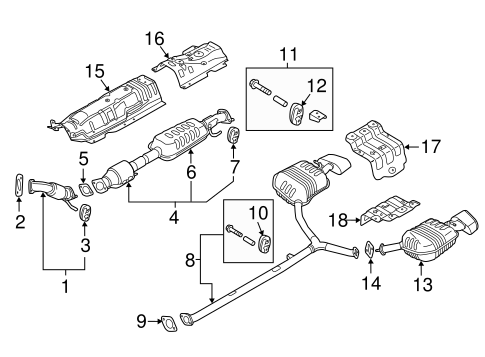 Catalytic Converter for 2017 Hyundai Sonata | Hyundai OEM Parts Direct