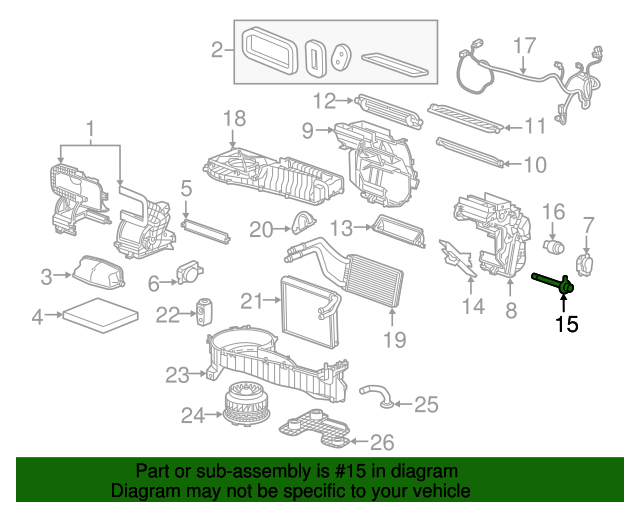 25952893 Air Conditioning Refrigerant Temperature Sensor 20102022 GM