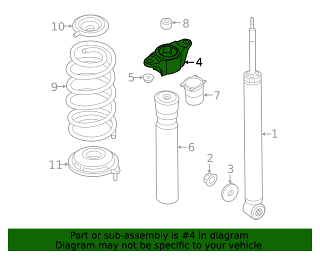 20172018 Mazda Shock Mount TK5228380C MazdaParts