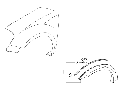 Exterior Trim - Fender for 2008 Suzuki SX4 #0