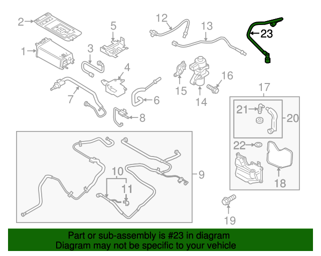 20132020 Ford Exhaust Gas ReCirculation (Egr) Tube DS7Z6758J Blue Springs Ford Parts