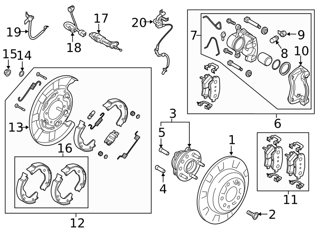 2018-CURRENT NEW GENUINE KIA STINGER REAR BRAKE PADS 58302 J5A00