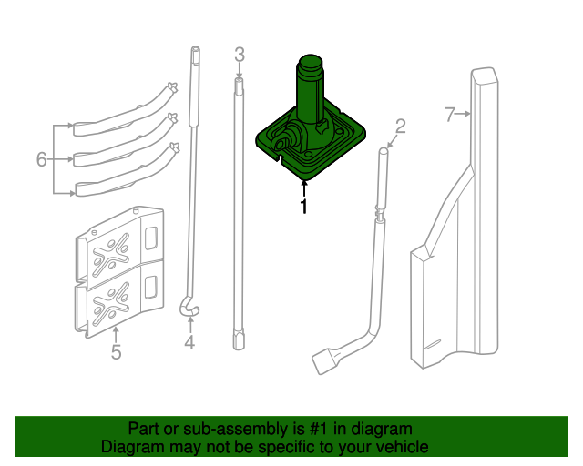 20122021 Nissan Floor Jack 995501PA2A Nissan Parts Plus
